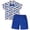 White, variant on 2-piece Toddler Boy Summer Clothes Short Sleeve Top Shorts Set Boys Summer Outfits