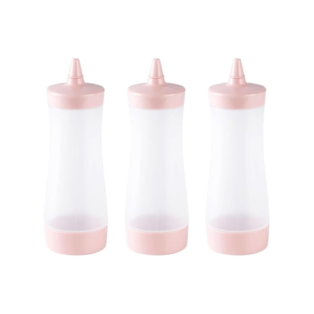 Botellas Exprimibles De Plástico Para Condimentos 3 Piezas Dispensadores De Salsa Controlados Para Ketchup Mostaza Y Barbacoa Botellas Reutilizables Para Cocina Y Picnic