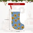 thumbnail image 4 of Balery Sunflowers Pattern Christmas Stockings with Initials, 18" Large Knit Christmas Stocking,Xmas Stocking for Kids, Holiday and Family Stocking, 4 of 7