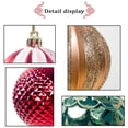 thumbnail image 4 of Popvcly Red Plastic Shatterproof Christmas Hanging Ball Ornaments, 12 Count, 4 of 5