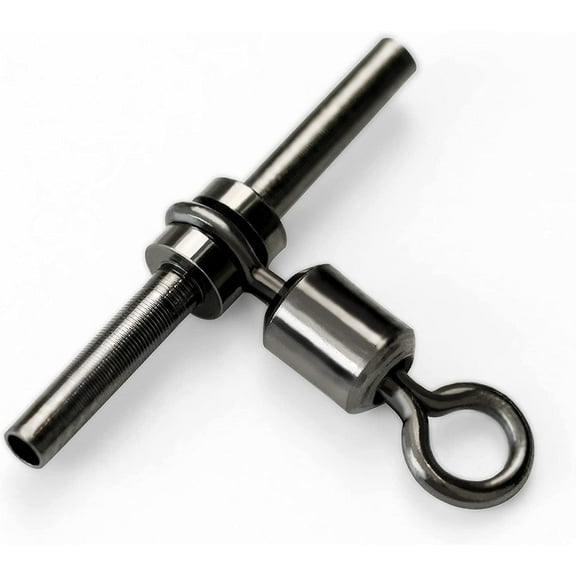 BLUEWING 3 Way Swivels Fishing Tackle, Brass Swivel Sleeve 3 Way T-Shape Swivel for Fresh and Saltwater 29lbs, 50pcs
