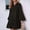 Black, variant on Summer Beach Dresses for Women 2024 Women's Spring New Printing Stamping Pressure Pleated Flare Sleeve Loose V-Neck Dresses Long Sleeve V-Neck Dresses