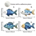 thumbnail image 3 of Pegatinas de Pared con Diseño de Peces Marinos para Colgar En La Pared, Serie Marina, para Dormitorio, Baño, Decoración de Pared Del Hogar, 3 of 6