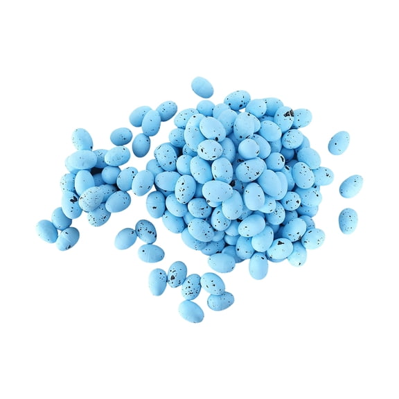 Bisitoy 50 Pcs Foam Easter Eggs Decoration DIY Fake Eggs Artificial Foam Bird Eggs Garden Bird Nest Decor Easter Party Decorations Home Decor