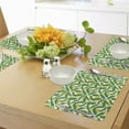 thumbnail image 4 of Ambesonne Nature Place Mats Set of 4, Banana Art, Standard Size, Hunter Green Yellow, 4 of 6