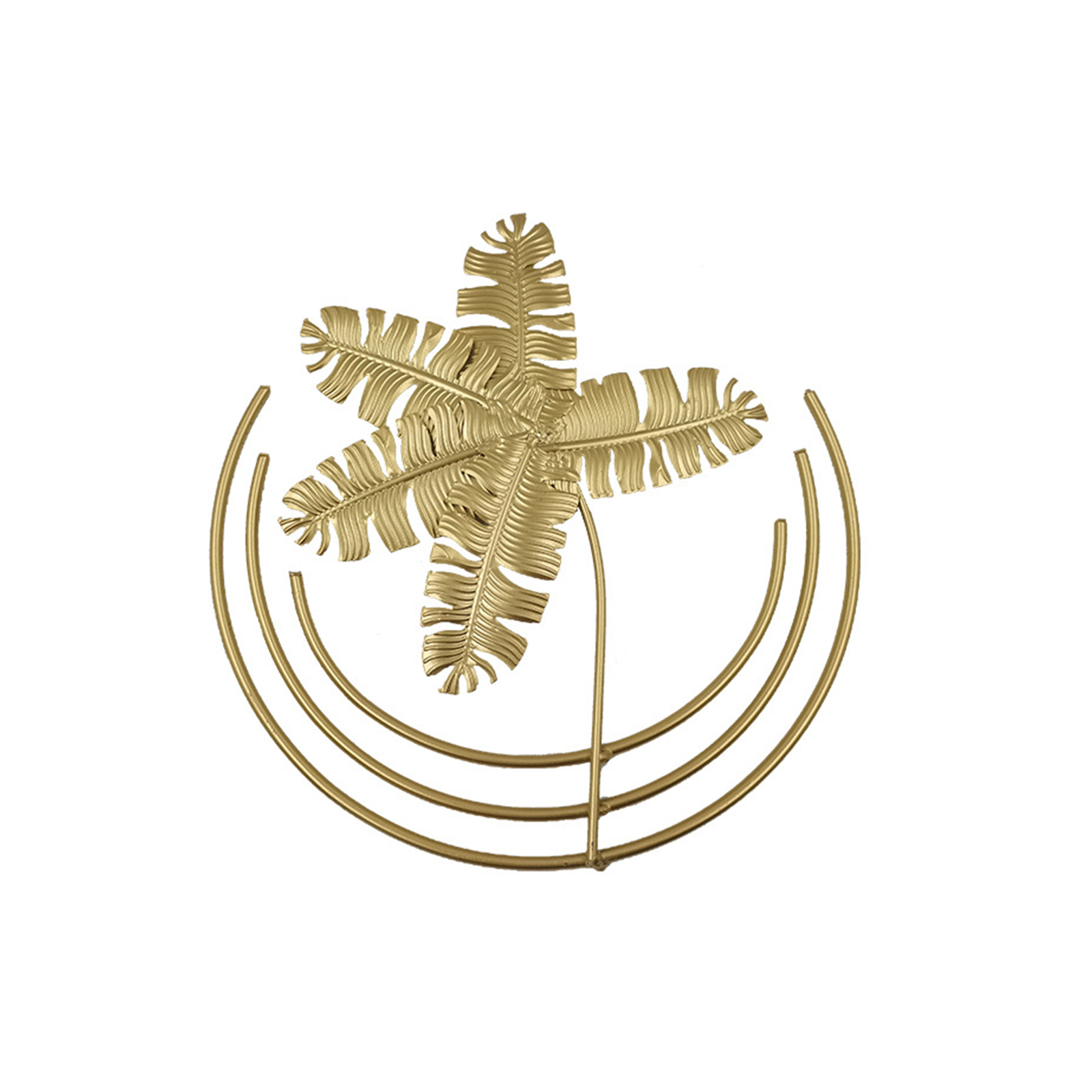 Gold Wall Decor, 9.1 Inch Iron Wall Sculptures, Metal Wall Art, Gold