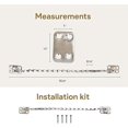 thumbnail image 2 of Mega Handles - Transom Door Chain 12" I Transom Door/Window Locks/ Satin Nickel, 2 of 4