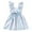 Light Blue, variant on Toddler Girls Summer Dresses Casual Striped Bow A Line Dress With Flutter Sleeves Clothes for Kids Size 4-5T