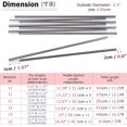 thumbnail image 2 of czcpp-Aluminum Rod Tent Pole Replacement Camping Accessories, Multifunction Lightweight Tent Poles Repair Kit, 7001 Series Aircraft-Grade Aluminum - 2 Poles (20' (610cm)), 2 of 4
