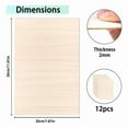 thumbnail image 2 of 12 Pack Sheets 12 x 8 x 1/13 Inch Thin Plywood Wood Sheets Unfinished Wood Squares Boards Balsa Wood Sheets for Crafts, 2 of 7
