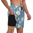 thumbnail image 3 of Fotbe Lilies Flowers Men’s Swim Trunks Quick Dry Swim Shorts Board Shorts with Mesh Lining-X-Large, 3 of 9