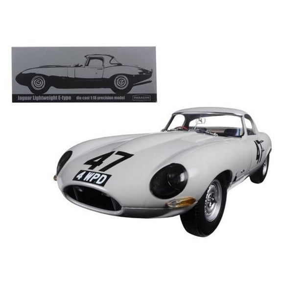 1963 Jaguar Lightweight E-Type #47 Coombs 4 WPD" 1/18 Diecast Model Car by Paragon "