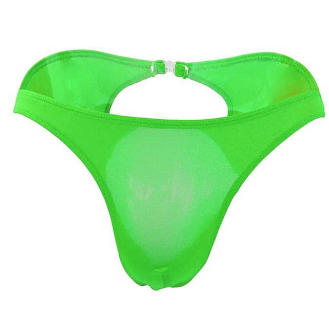 Zjloe7sa Ensemble de Lingerie pour Hommes Mode pour Hommes Extensible String T-back Micro String Culottes sous-Vêtements Vert