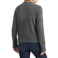 thumbnail image 2 of Lucky Brand Women's Long Sleeve Jewel Neck Blouse Gray Size L, 2 of 3