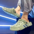 thumbnail image 3 of Rokment Womens Mens Garden Clogs Shoes With Back Straps Unisex Gardening Slip on Work Nuring Sandals Beach Outdoor Water Slippers Comfortable Casual Green Size 9, 3 of 5