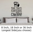 thumbnail image 2 of Hair Stylist If Unresponsive Please Coffee Funny Wall Decals for Walls Peel and Stick wall art murals Black Small 8 Inch, 2 of 2