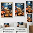 thumbnail image 4 of Designart "Frog Movement In Expressionism I" Frogs & Toads Floater Framed Wall Art Living Room, 4 of 5