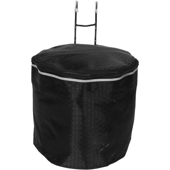 WORGEOUS  Bicycle Front Accessories Mountain Bike Folding Basket Black