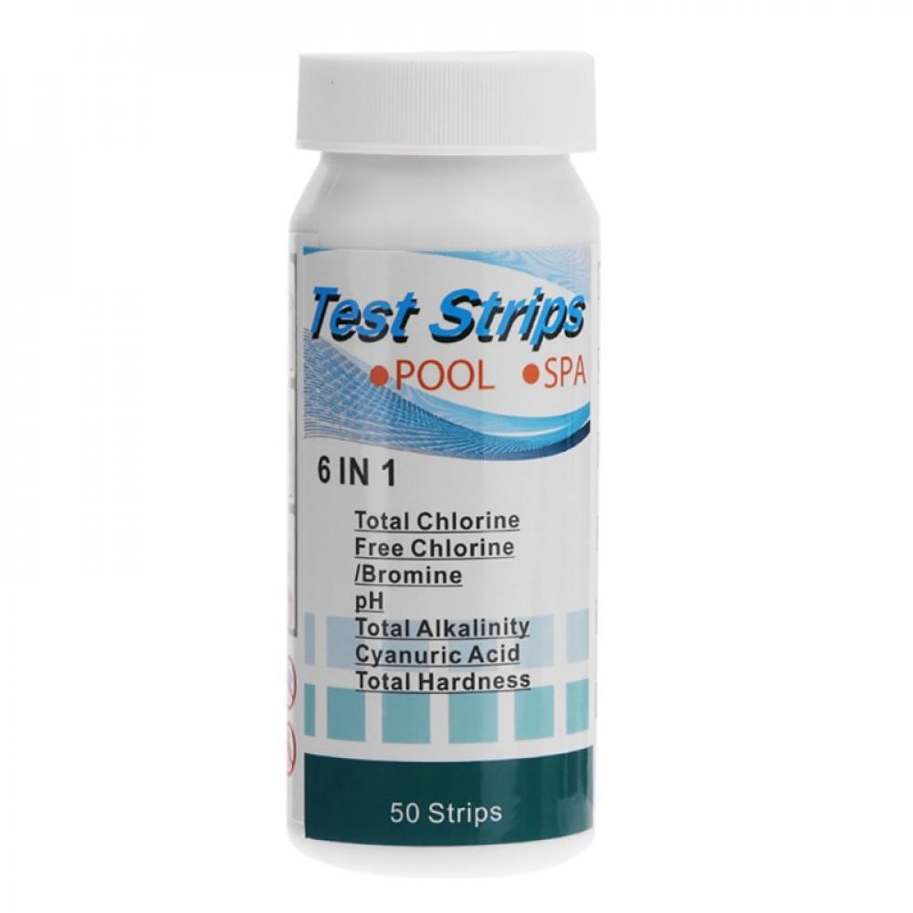Swimming Pool Water Test Strip Water Hardness Testing Set 6 in1