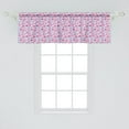 thumbnail image 2 of Ambesonne Purple Window Valance, Sentimental Composition, 42" x 18", Multicolor, 2 of 3