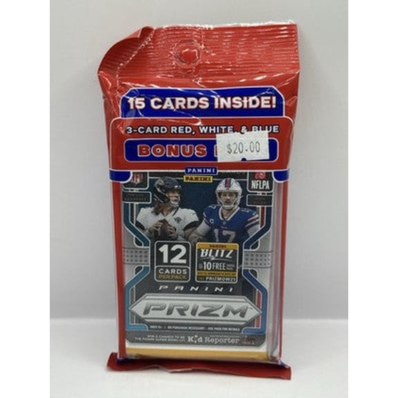 2021 Panini Prizm Football Red White & Blue Bonus Pack - Sealed