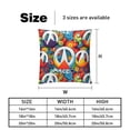 thumbnail image 5 of Peace symbol Set - Decorative Pillows Covers, Velvet Throw Pillow Cases with Unique Patterns for Home Decor, 16x16, 18x18, 20x20 Inches, 2 Pack - Great for Various Occasions., 5 of 6