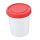 thumbnail image 1 of Contenedor para helado, vaso de pinta, postre, congelador, almacenamiento de alimentos, tina para hielo rojo, 1 of 9