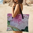 thumbnail image 4 of Rain Drenched Butterfly Hibiscus Flowers Art Picnic Blanket Waterproof Outdoor Beach Blanket Hand-held Pad Suitable for Travel, Camping, Beach, Family Gatherings, 4 of 7