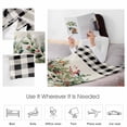 thumbnail image 4 of Christmas Plants Throw Flannel Blanket 50x80In Winter Eucalyptus Leaves Bird Black Plaid Super Soft Cozy Bed Blanket, Lightweight Plush Fuzzy Bed Throw for Bedroom Sofa Couch Living Room, 4 of 4