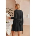 thumbnail image 5 of Ekouaer Pajamas for Women Set 3 Piece Lounge Set Soft Pajama Sets Waffle Knit Tank Top and Shorts Cardigan with Pockets, 5 of 5