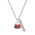 thumbnail image 1 of Delight Jewelry Silvertone Red Purse Silvertone Always My Sister Bar Charm Necklace, 23", 1 of 4