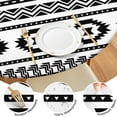 thumbnail image 4 of 44in Round Tablecloth with Elastic Edge, Waterproof Fitted Table Cover for 36-44" Tables, Boho Theme Polyester Reusable Table Cloths Wipe Clean for Picnic, Dining, Outdoor Use and Party Decor, 4 of 7