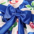 thumbnail image 4 of Elegant Girls' Floral Print Dress Evening Performance Dress, Holiday Performance Dress Princess Dress Special Occasion Dress Princess Dresses Blue, 4 of 7