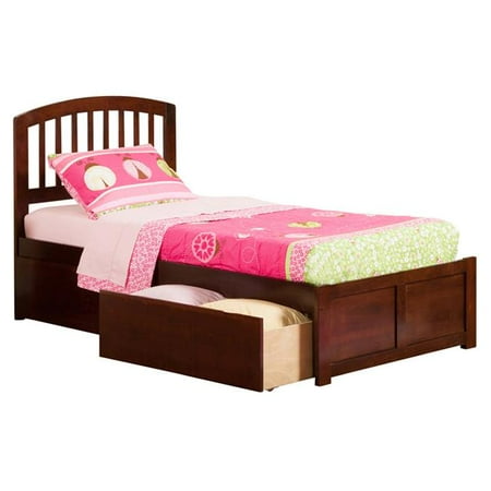 Large Headboards Richmond Extra Large Match Footboard with Urban Bed Drawers x 1 - Antique Walnut, Twin Size ()
