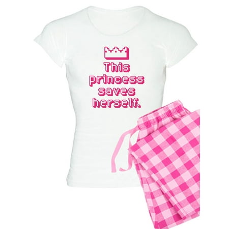 

CafePress - This Princess Saves Herself Pajamas - Women s Light Pajamas