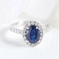 thumbnail image 6 of HeartsAndYou 1.2ct Natural Blue Sapphire Bridal Set Engagement Ring 100% 14k SOLID White Gold, 6 of 9