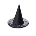 thumbnail image 2 of Lace Witches Hats Black Witch Headwear Halloween Costume Accessories Wizard Dress Up Decorations Silver, 2 of 6