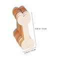 thumbnail image 3 of 20 Pcs Nativity Crafts Kids Wood Dog Bone Cutout Diy Wreath Pendant Diy Gifts Tag Dog Bone Wooden Pieces, 3 of 3