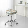 thumbnail image 4 of Uemuo Lovely Bear Pattern Round Bar Stool Seat Covers Washable Stool Cushion Slipcover Elastic Bar Chair Covers-14 inch, 4 of 7