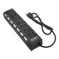 thumbnail image 1 of 7 Puertos Usb 2.0 Con Switch Luz Led Pc Laptop Mac Ele-Gate HUB.14, 1 of 6