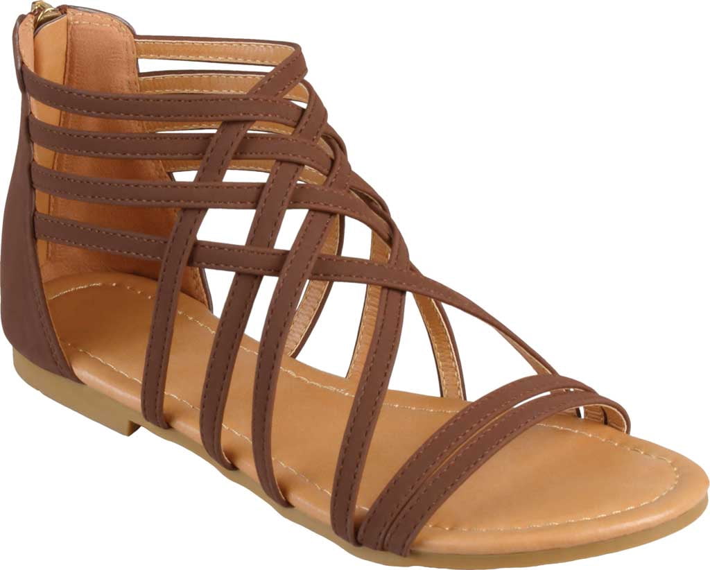 Journee Collection Women's Hanni Sandal, Brown