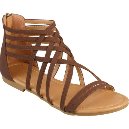 

Women s Journee Collection Hanni Flat Strappy Sandals