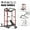 Power Cage - Red / Weight Bench - Black, variant on Mikolo Multi-Functional Squat Rack with LAT Pulldown System Exercise Power Cages, Metal Red