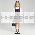 thumbnail image 6 of WXFAZCVU Girls 2 Piece Outfits Long Sleeve Patchwork Shirt and Skirt School Clothes Set Size 10 Years, 6 of 6