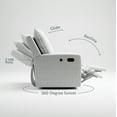 thumbnail image 5 of Storkcraft Timeless Upholstered Recline Glider with USB, Salt & Pepper Boucle, 5 of 11