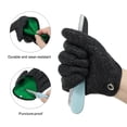 thumbnail image 4 of Uxcell Fishing Gloves with Alloy Magnet Release Towel Fisherman Professional Puncture Resistant Gloves, Black(Right), 4 of 5