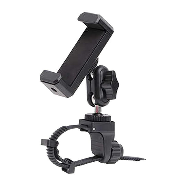Soporte para teléfono móvil para instrumentos de viento electrónicos, abrazadera antideslizante para smartphone, giratorio y ajustable en ángulo, para