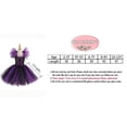 thumbnail image 6 of CHOYURME CHONYURM Girls Halloween Witch Costume with Witch Hat and Magic Brooms for 2-12 Years, 6 of 7