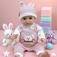 thumbnail image 5 of Loespoir Reborn Doll Girl Clothes, 18in Baby Doll Clothes, Simulation Baby Doll Clothing Set, For Role Play, Toy Gift, Puzzle Play House, Fashion Dress Up, Baby Doll Accessories, 5 of 8