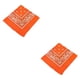 thumbnail image 2 of Toystoory Pañuelo unisex de moda Bufanda cuadrada grande Estampado de cachemira Estampado Diadema Pañuelo moderno Regalos de flores Naranja Naranja 2Conjunto, 2 of 6